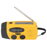 Hand Crank Solar Radio Multifunctional Emergency Radio LED Radio with Flashlight for Outdoor CampingOrange Japanese