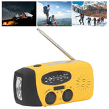 Hand Crank Solar Radio Multifunctional Emergency Radio LED Radio with Flashlight for Outdoor CampingOrange Japanese - Extra Image