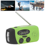 Hand Crank Solar Radio Multifunctional Emergency Radio LED Radio with Flashlight for Outdoor CampingGreen America - Extra Image