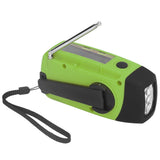 Hand Crank Solar Radio Multifunctional Emergency Radio LED Radio with Flashlight for Outdoor CampingGreen America