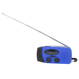 Hand Crank Solar Radio Multifunctional Emergency Radio LED Radio with Flashlight for Outdoor CampingBlue America - Extra Image