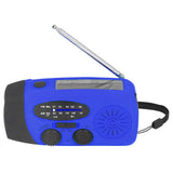 Hand Crank Solar Radio Multifunctional Emergency Radio LED Radio with Flashlight for Outdoor CampingBlue Europe