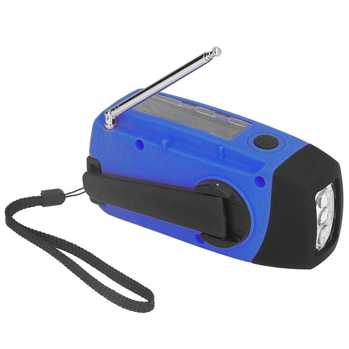 Hand Crank Solar Radio Multifunctional Emergency Radio LED Radio with Flashlight for Outdoor CampingBlue Europe