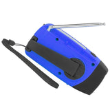 Hand Crank Solar Radio Multifunctional Emergency Radio LED Radio with Flashlight for Outdoor CampingBlue Europe - Extra Image