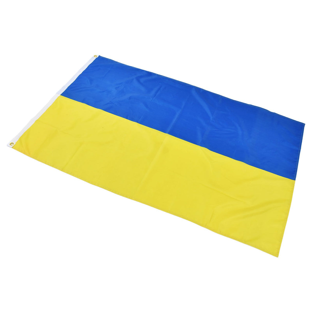 Ukrainian Flag Polyester Pongee Vivid Color UV Fade Resistant Digital Printing Ukraine Flag