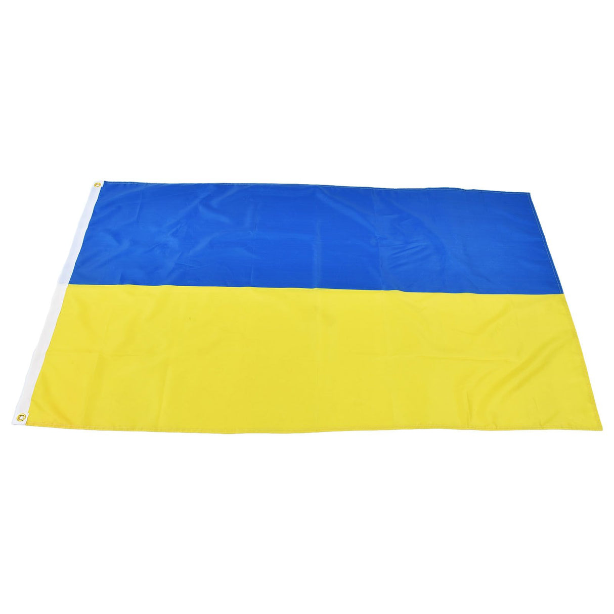 Ukrainian Flag Polyester Pongee Vivid Color UV Fade Resistant Digital Printing Ukraine Flag