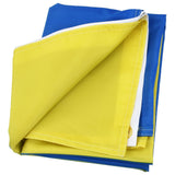 Ukrainian Flag Polyester Pongee Vivid Color UV Fade Resistant Digital Printing Ukraine Flag - Low Angle