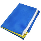 Ukrainian Flag Polyester Pongee Vivid Color UV Fade Resistant Digital Printing Ukraine Flag