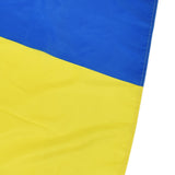 Ukrainian Flag Polyester Pongee Vivid Color UV Fade Resistant Digital Printing Ukraine Flag