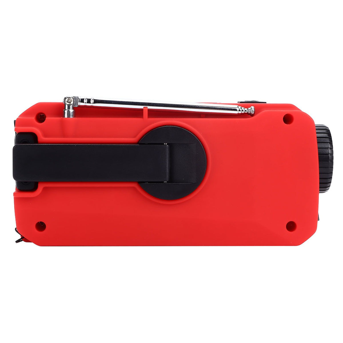 Emergency Radio Hand Power Generation Solar Radio with LED Flashlight 2000mah Charging for Camping HikingRed EU Type