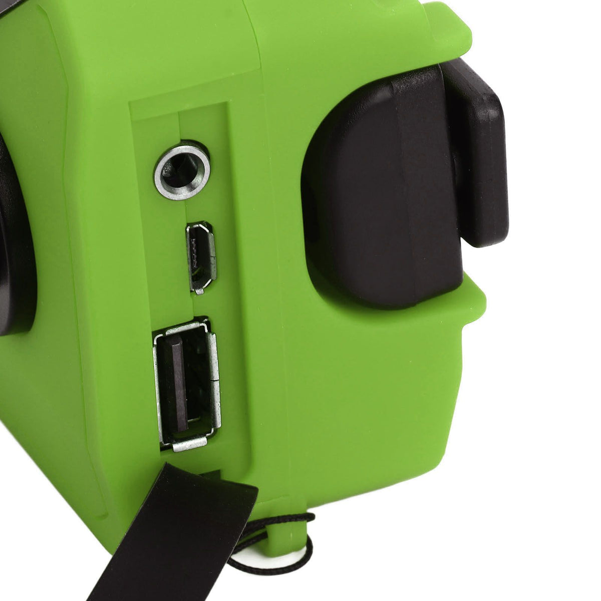 Emergency Radio Hand Power Generation Solar Radio with LED Flashlight 2000mah Charging for Camping HikingGreen EU Type