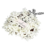 Imitation White Dogwood Wreath Simulation Vibrant Wreath Decoration for Home Door