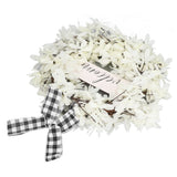 Imitation White Dogwood Wreath Simulation Vibrant Wreath Decoration for Home Door