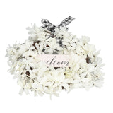Imitation White Dogwood Wreath Simulation Vibrant Wreath Decoration for Home Door