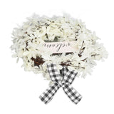 Imitation White Dogwood Wreath Simulation Vibrant Wreath Decoration for Home Door - Low Angle