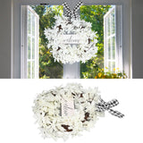 Imitation White Dogwood Wreath Simulation Vibrant Wreath Decoration for Home Door - Extra Image