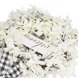 Imitation White Dogwood Wreath Simulation Vibrant Wreath Decoration for Home Door