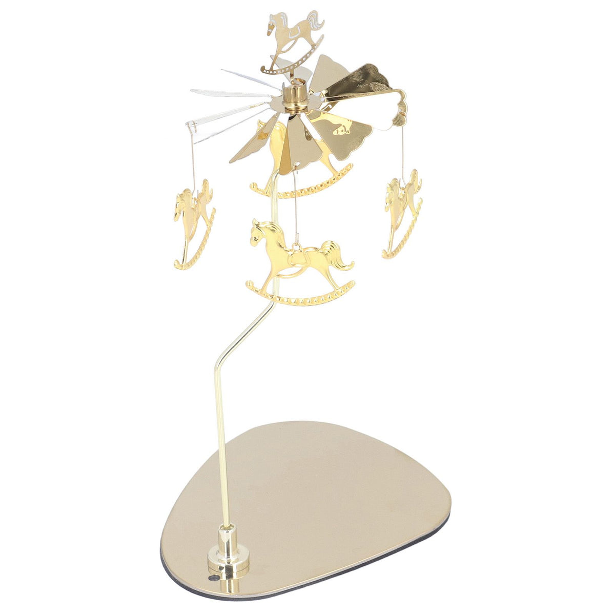 Candle Holder Round Triangle Tray Romantic European Style Stainless Steel Rotating Aromatherapy Wind Chime Candle Holder Trojan