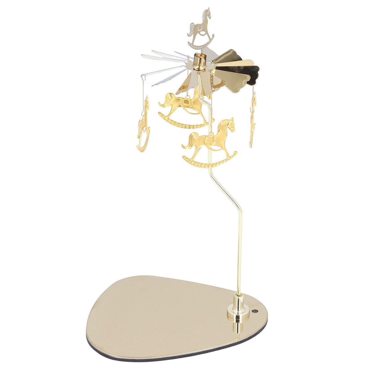 Candle Holder Round Triangle Tray Romantic European Style Stainless Steel Rotating Aromatherapy Wind Chime Candle Holder Trojan