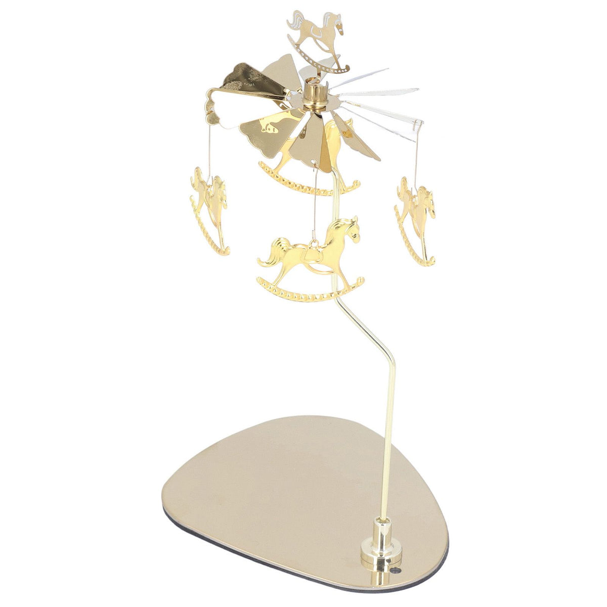Candle Holder Round Triangle Tray Romantic European Style Stainless Steel Rotating Aromatherapy Wind Chime Candle Holder Trojan
