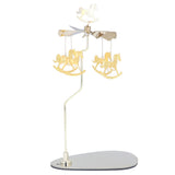 Candle Holder Round Triangle Tray Romantic European Style Stainless Steel Rotating Aromatherapy Wind Chime Candle Holder Trojan