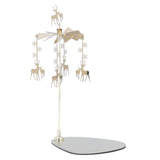 Candle Holder Round Triangle Tray Romantic European Style Stainless Steel Rotating Aromatherapy Wind Chime Candle Holder Snowflake Deer - Extra Image