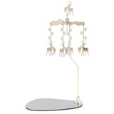 Candle Holder Round Triangle Tray Romantic European Style Stainless Steel Rotating Aromatherapy Wind Chime Candle Holder Snowflake Deer - Extra Image