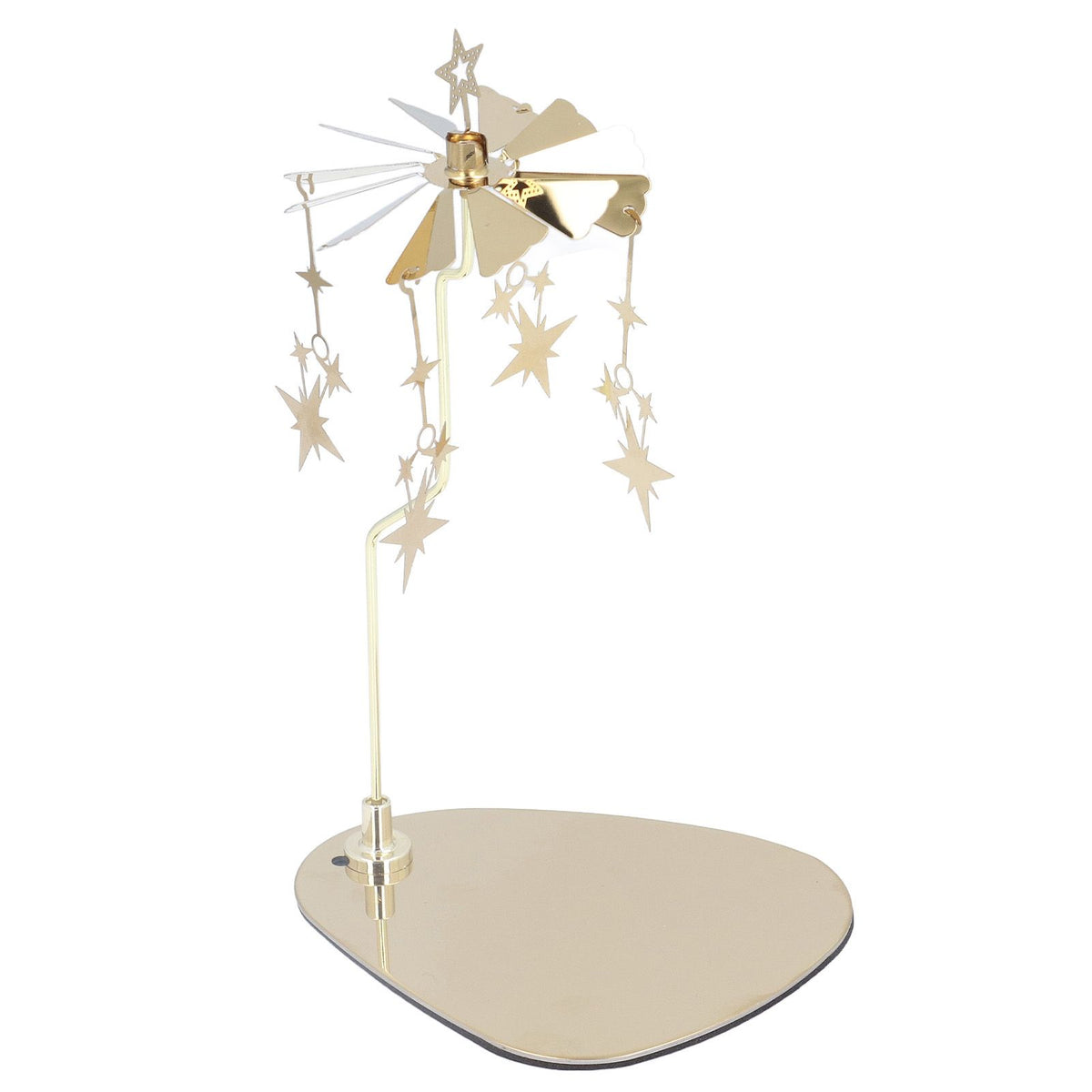 Candle Holder Round Triangle Tray Romantic European Style Stainless Steel Rotating Aromatherapy Wind Chime Candle Holder Star