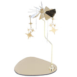 Candle Holder Round Triangle Tray Romantic European Style Stainless Steel Rotating Aromatherapy Wind Chime Candle Holder Star