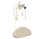 Candle Holder Round Triangle Tray Romantic European Style Stainless Steel Rotating Aromatherapy Wind Chime Candle Holder Star