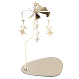 Candle Holder Round Triangle Tray Romantic European Style Stainless Steel Rotating Aromatherapy Wind Chime Candle Holder Star