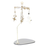 Candle Holder Round Triangle Tray Romantic European Style Stainless Steel Rotating Aromatherapy Wind Chime Candle Holder Star