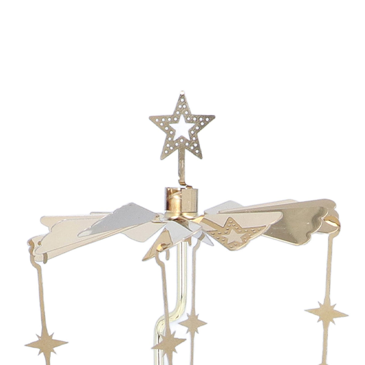 Candle Holder Round Triangle Tray Romantic European Style Stainless Steel Rotating Aromatherapy Wind Chime Candle Holder Star