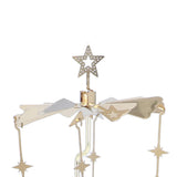 Candle Holder Round Triangle Tray Romantic European Style Stainless Steel Rotating Aromatherapy Wind Chime Candle Holder Star