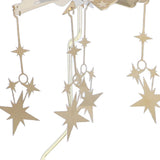 Candle Holder Round Triangle Tray Romantic European Style Stainless Steel Rotating Aromatherapy Wind Chime Candle Holder Star