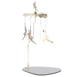 Candle Holder Round Triangle Tray Romantic European Style Stainless Steel Rotating Aromatherapy Wind Chime Candle Holder Little Fairy - Extra Image
