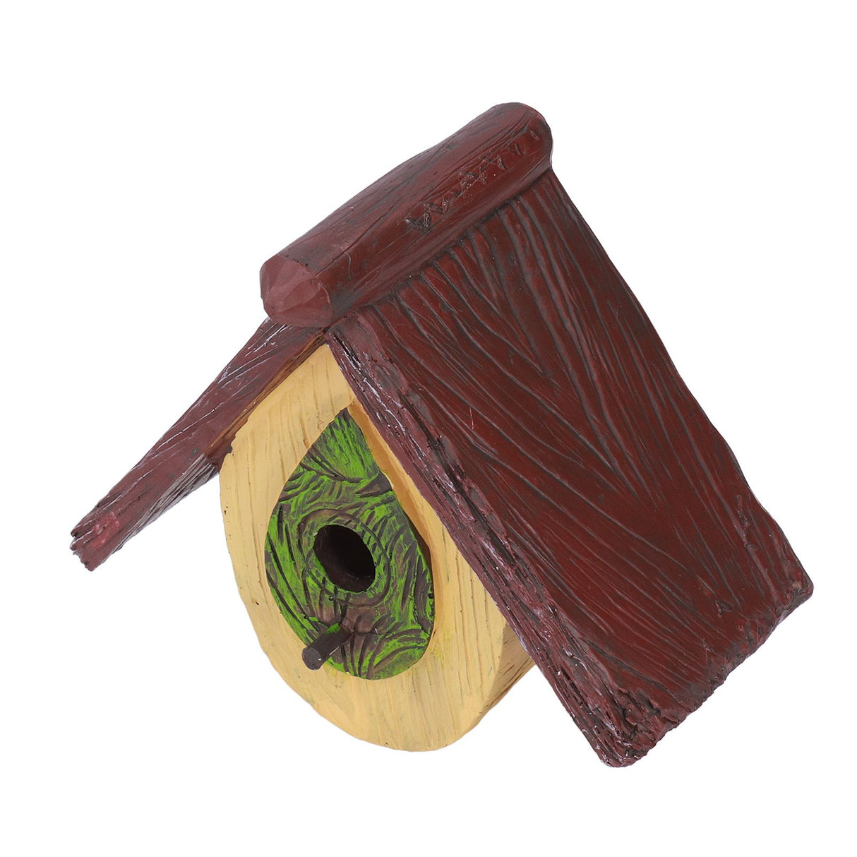 Bird House Garden Tree Decoration Hummingbird Synthetic Resin House Craft Pendant Artware Yellow