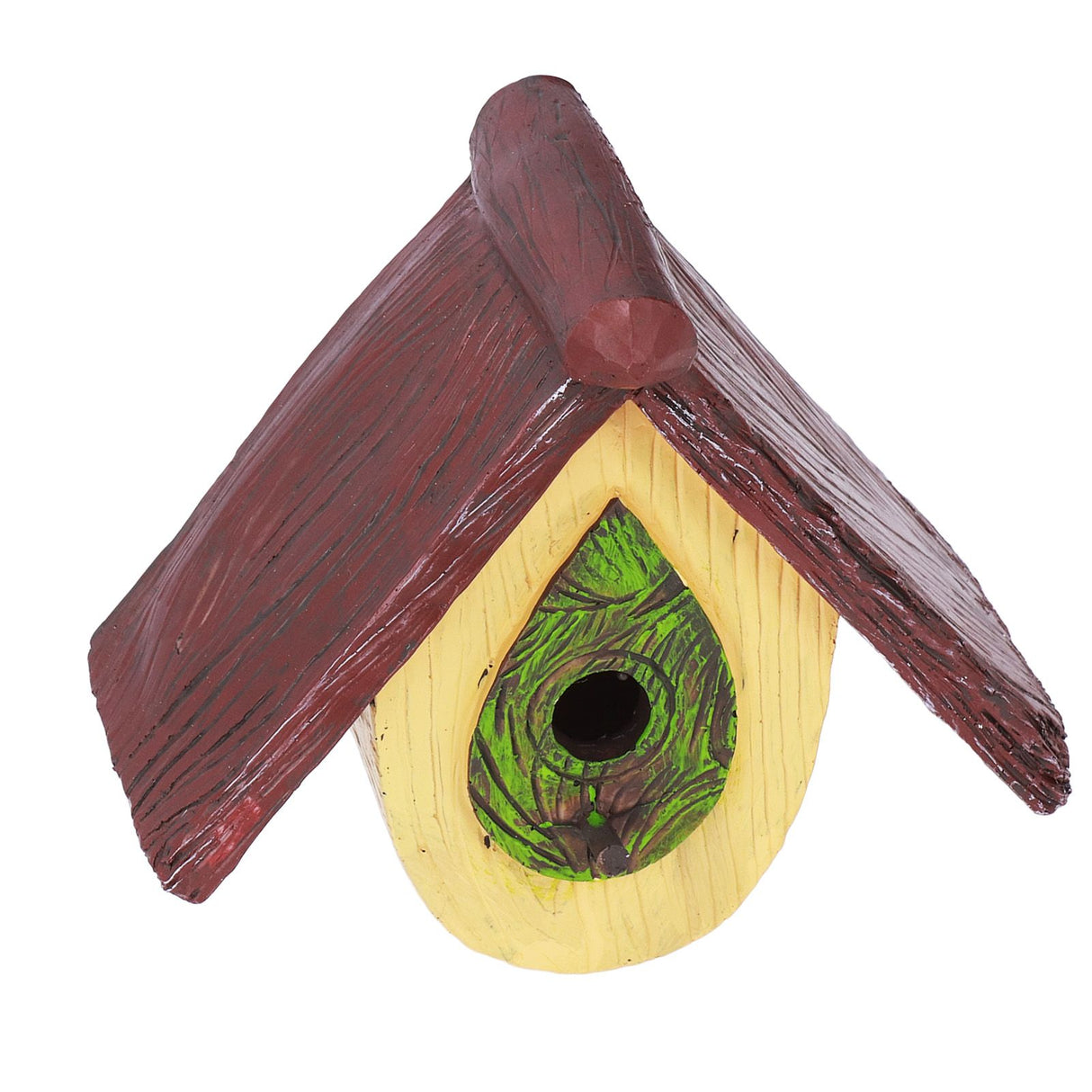Bird House Garden Tree Decoration Hummingbird Synthetic Resin House Craft Pendant Artware Yellow
