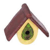 Bird House Garden Tree Decoration Hummingbird Synthetic Resin House Craft Pendant Artware Yellow