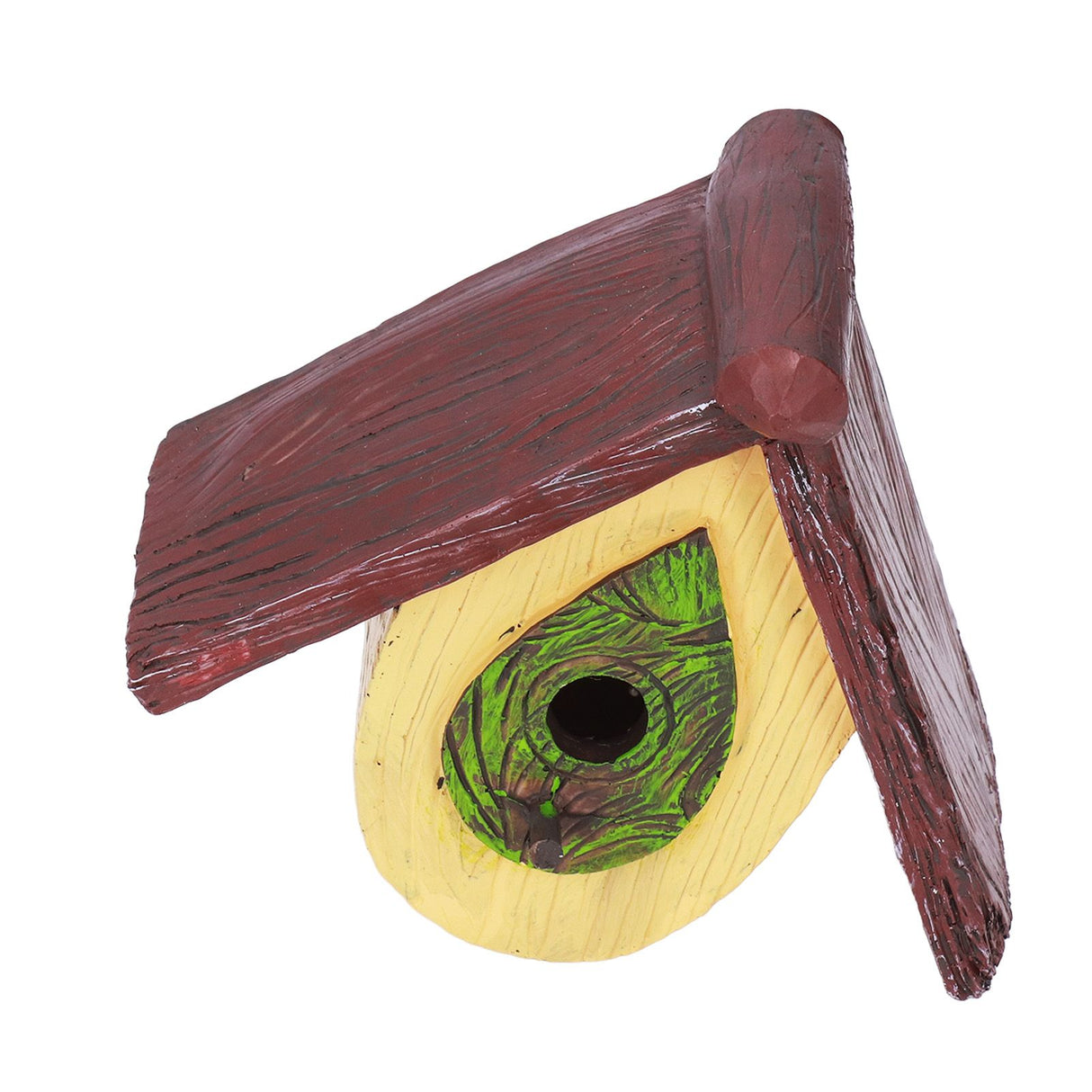 Bird House Garden Tree Decoration Hummingbird Synthetic Resin House Craft Pendant Artware Yellow