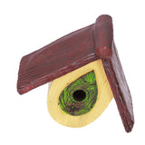 Bird House Garden Tree Decoration Hummingbird Synthetic Resin House Craft Pendant Artware Yellow