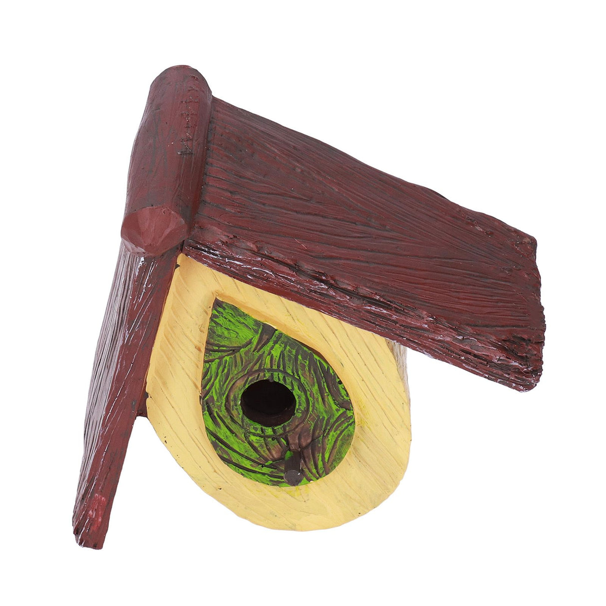 Bird House Garden Tree Decoration Hummingbird Synthetic Resin House Craft Pendant Artware Yellow