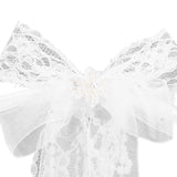 Flower Girl Basket Elegant Style Portable Durable Lace Material Wide Application Wedding Basket for Wedding Party - Extra Image