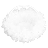 Wedding Flower Girl Basket Artificial Ostrich Feathers Lace Petal Western Wedding Flower Baskets for Wedding Party Photography Props - Side View