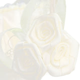 Wedding White Flower Basket Sufficient Capacity Lace Edge Elegant Romantic Flower Basket for Wedding Photography Props