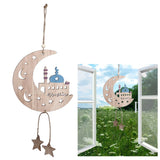 2pcs Moon Eid Hanging Decoration Eid Al‑Fitr Ornaments Decorations Pendant Crafts for Home JM00467 - Extra Image