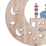 2pcs Moon Eid Hanging Decoration Eid Al‑Fitr Ornaments Decorations Pendant Crafts for Home JM00467