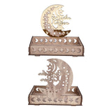 Food Tray Boxwood Dessert Holding Plate Party Serving Tableware with Eid Decoration for Dining Table - Extra Image