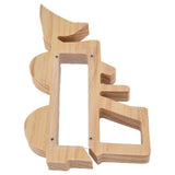 Piggy Bank for Kids Cute Forklift Transparent Wooden Piggy Bank Hollow Out Recyclable Coin Bank for Home Decoration