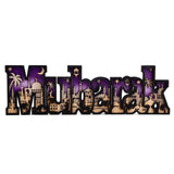 Wooden EID Letter Decoration Multilayer Carving Boxwood Wooden Eid Decorations Multilayer Carving Eid Crafts for EID Al Fitr - Close-Up Angle